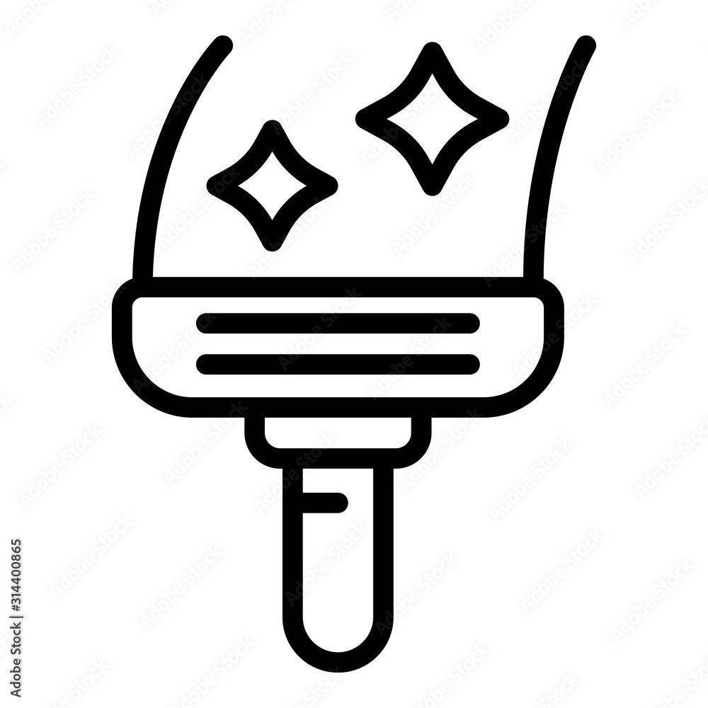Aufkleber window cleaner icon. outline window cleaner vector icon for web design isolated on white background