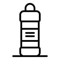 Fabric cleaner bottle icon. Outline fabric cleaner bottle vector icon for web design isolated on white background