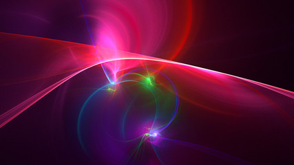 Fractal 3D rendering abstract and shiny background