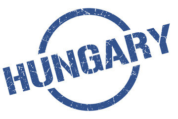 Hungary stamp. Hungary grunge round isolated sign