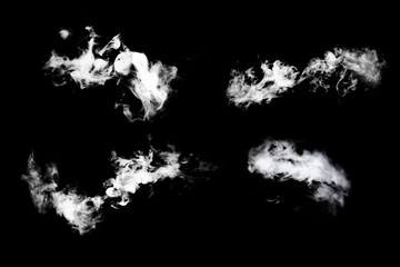 Dry ice smoke on cup