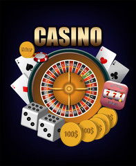 Illustration of a casino for design work