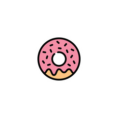 Donut Icon Logo Template