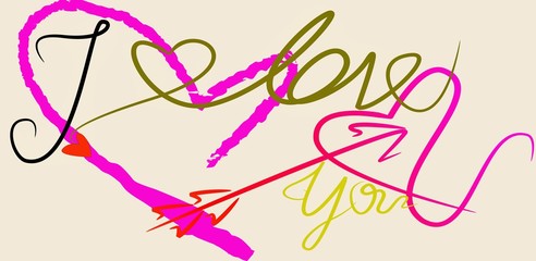 abstract background with hearts