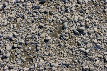 gravel texture background top view