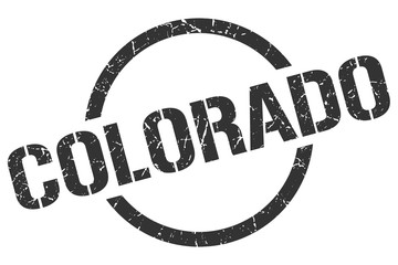 Colorado stamp. Colorado grunge round isolated sign