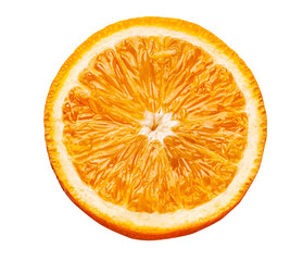 Orange slice isolated on white