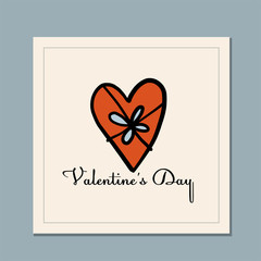 Valentine's day greeting card design. Love and Wedding Art