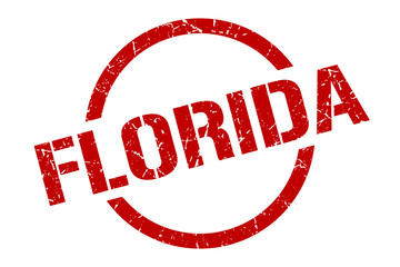 Florida stamp. Florida grunge round isolated sign