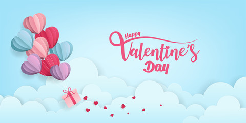 Valentine's Hearts Abstract on Blue Background. Valentines Day Wallpaper. Heart Holiday Backdrop, Vector illustration.