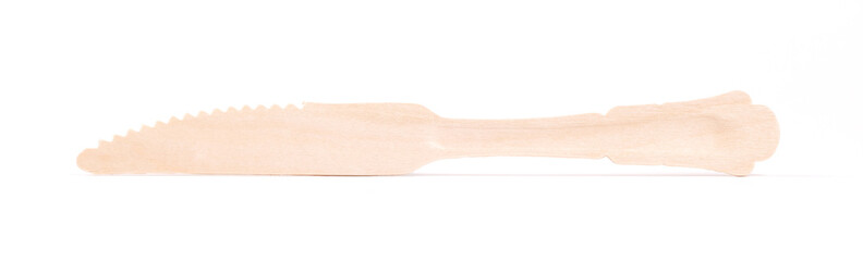 Eco friendly wooden cutlery, plastic free concept