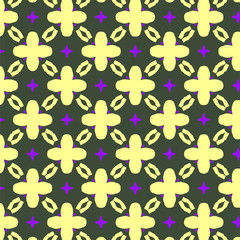 Abstract geometric pattern in ornamental style. Seamless desing texture for greeting card.