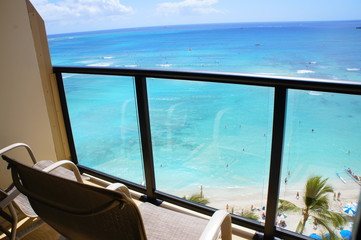 the landscape of waikiki beach