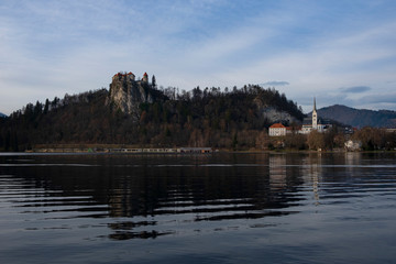 Fototapeta na wymiar Bled lake in Slovenia, Europe