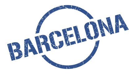Barcelona stamp. Barcelona grunge round isolated sign