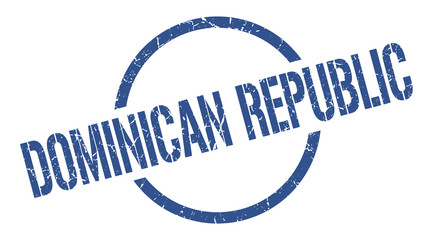 Dominican Republic stamp. Dominican Republic grunge round isolated sign