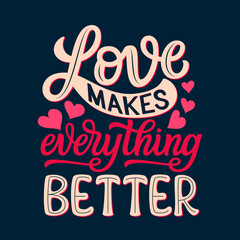 Love typography quote