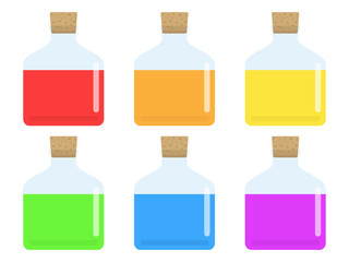 コルク栓をした瓶のイラスト