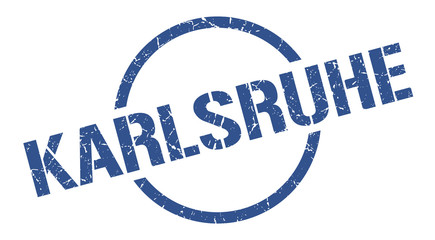 Karlsruhe stamp. Karlsruhe grunge round isolated sign