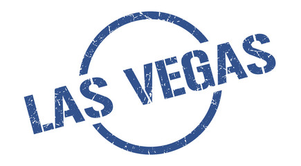 Las Vegas stamp. Las Vegas grunge round isolated sign