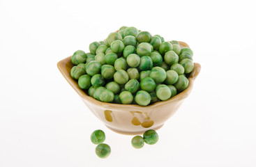 nuts or green pea on a background new.