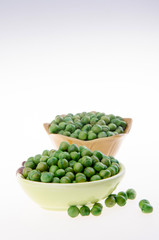 nuts or green pea on a background new.