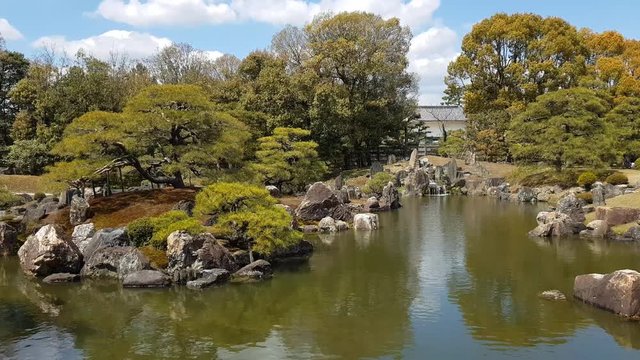 Garden in Nijo Castle, Kyoto, Japan