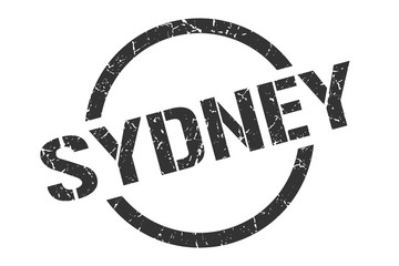 Sydney stamp. Sydney grunge round isolated sign
