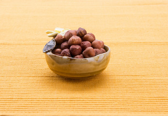 nuts or hazelnuts nuts on a background new.