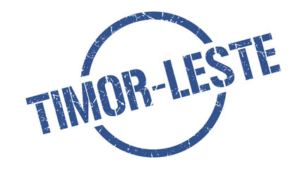Timor-Leste stamp. Timor-Leste grunge round isolated sign