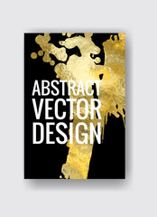 Vector Black and Gold Design Template illustration.