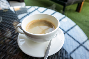 beautiful vintage morning coffee cup