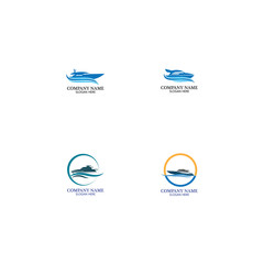 Set of collection travel logo with air plane concept design vector