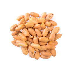 nuts or Peanuts with roasted on a background new.