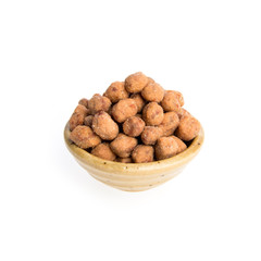 nuts or Peanuts with Crispy Coated on a background new.