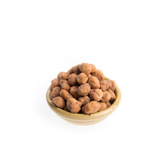 nuts or Peanuts with Crispy Coated on a background new.