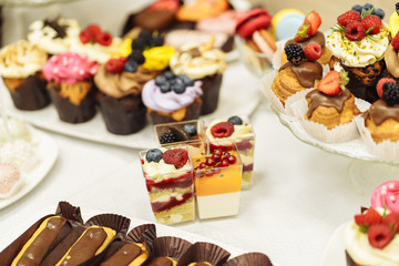 cake with chocolate and nuts