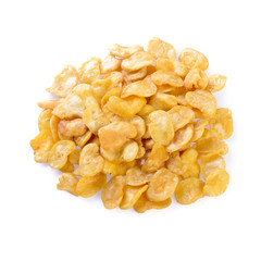 nuts or Salted broad beans or vicia faba on a background new.