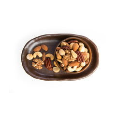nuts or mix nuts on a background new.