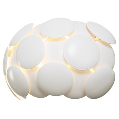 Wall lamp in vintage style on an isolated white background.