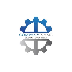 Gear Logo Template vector icon illustration