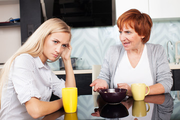 Conflict between mother and daughter