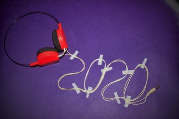 new year 2020 photos with headphones.photo stock