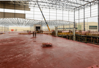 Cantiere di costruzione industriale