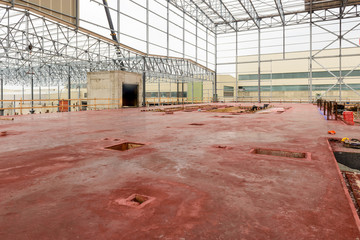 Cantiere di costruzione industriale