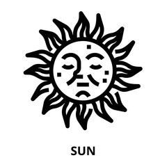 Fototapeta premium Astrology_sun icon