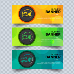 Abstract colorful banners template.