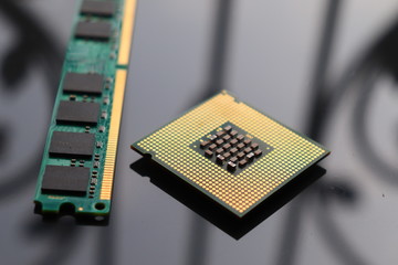 Computer RAM and processor 