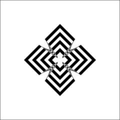 Black and white 3d cross symbol or plus sign on white background vector.