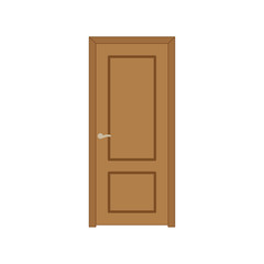 Door icon. Simple flat vector illustration
